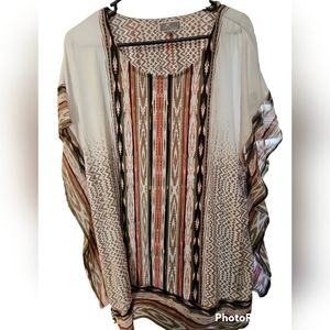 JM Collection, Coral/Ivory/Black